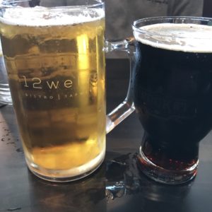 Blonde and stout beers