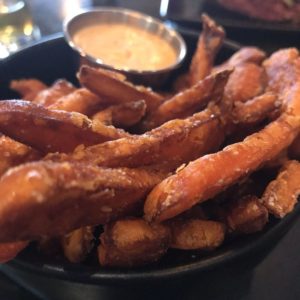 sweet potato fries with dip at 12welve Bistro & Tapwerks