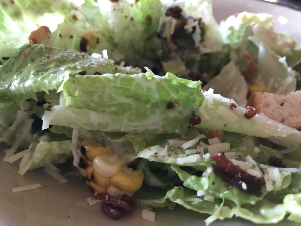 Caesar salad close-up 