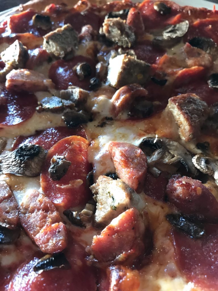 Hot Rocks pizza close-up