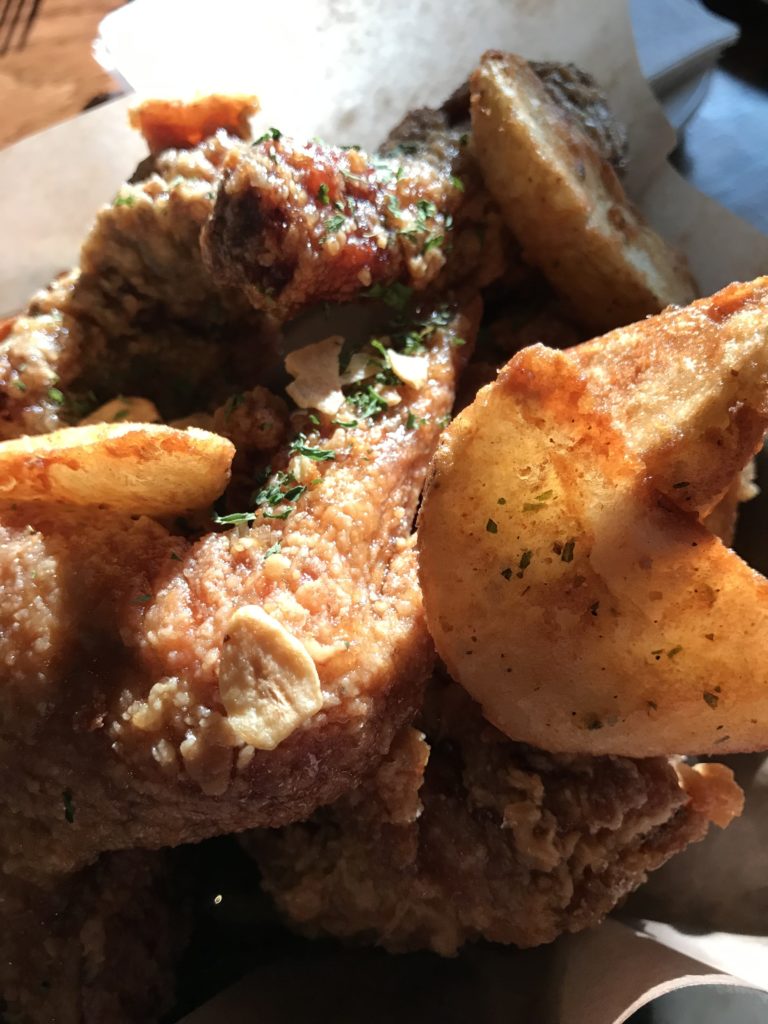 Korean Fried Chicken and Potato Wedges