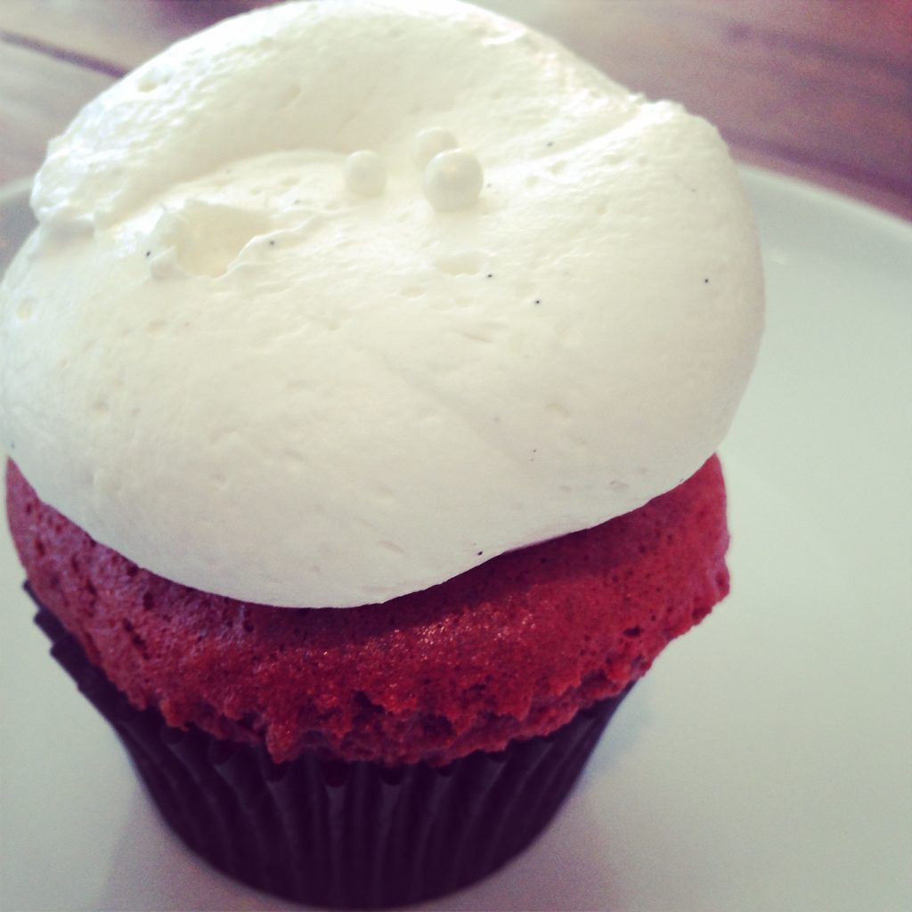 Red Velvet Vegan Cupcake at Kelly's Bake Shoppe in Burlington