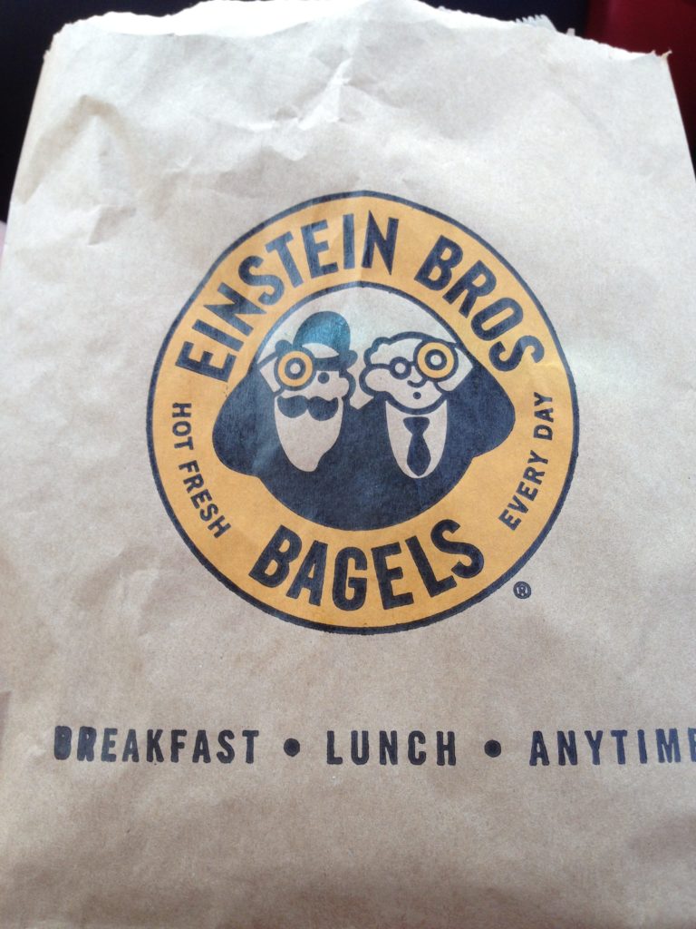 Einstein Bros. Bagels bag