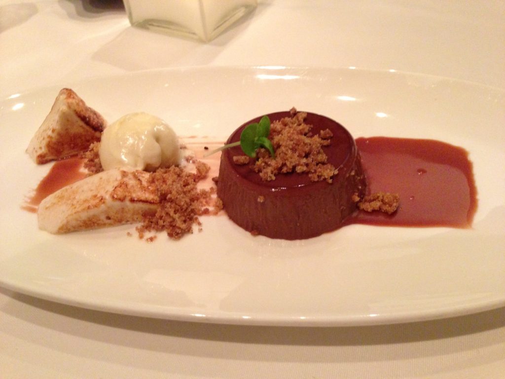 chocolate panna cotta