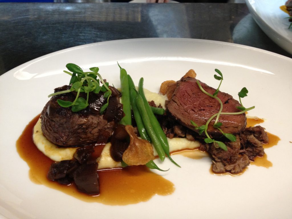 duo of beef at Canoe during the Winterlicious Festival