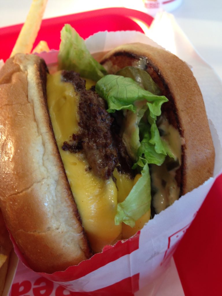 Animal Style burger from In-N-Out
