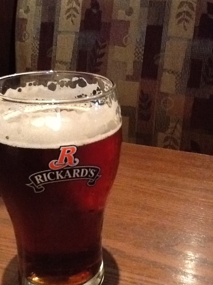 pint of Ricard's Red beer