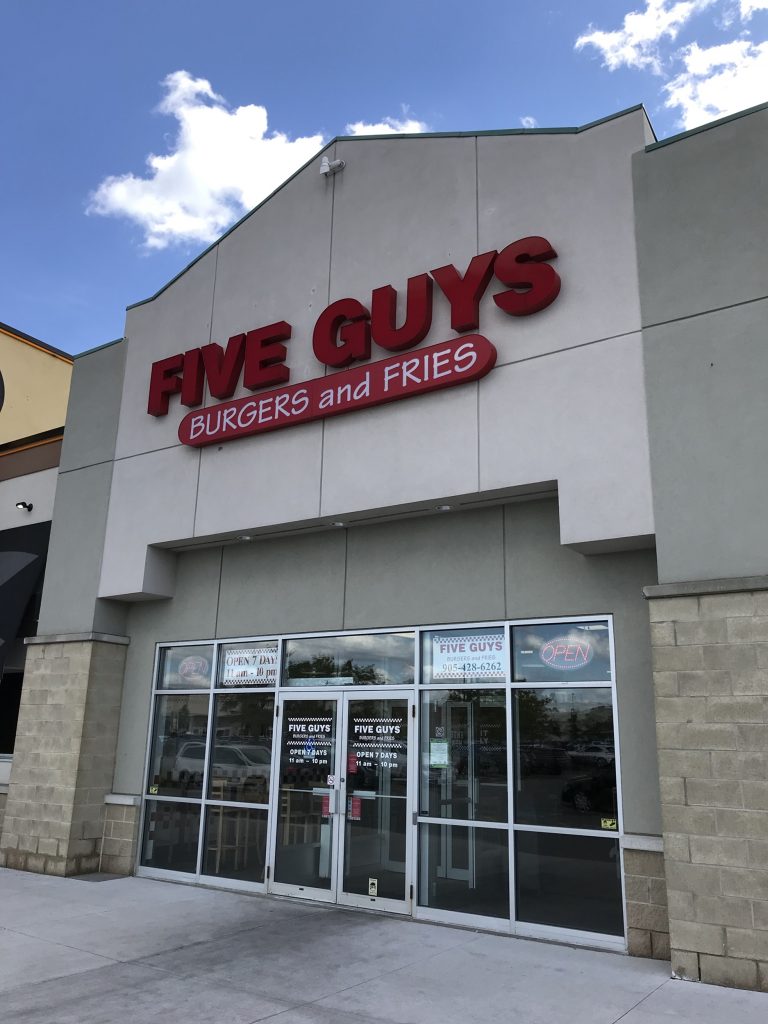 You are currently viewing Five Guys Burgers in Ajax