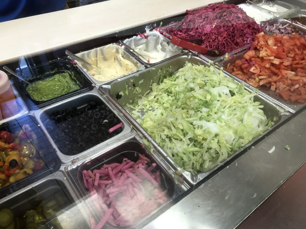 toppings for shawarma or falafel