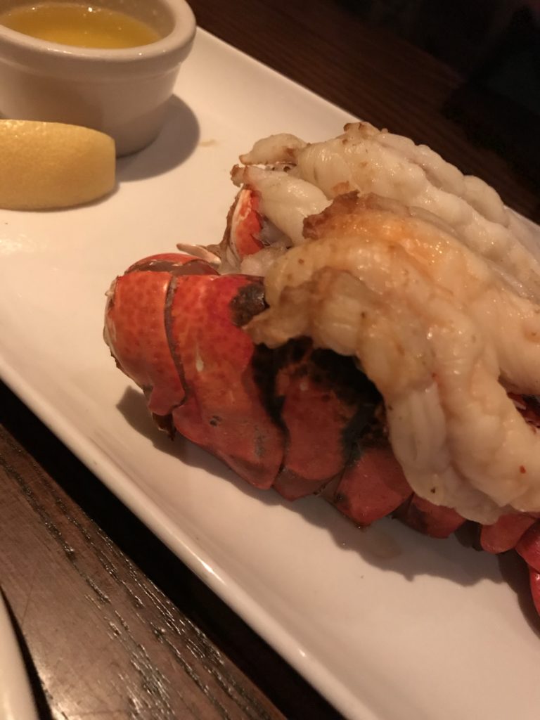 lobster tail at the Keg