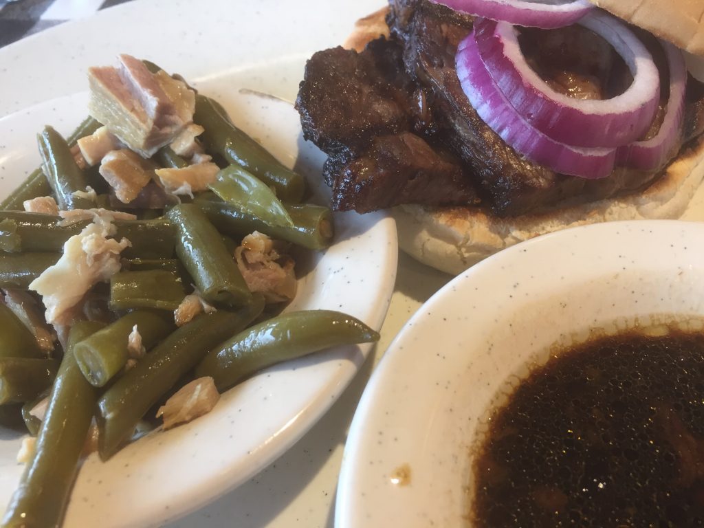 green beans with pork dish